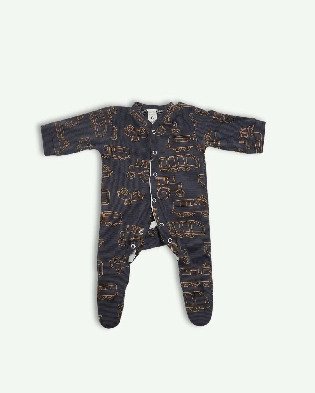 Baby Tracks Theme Romper