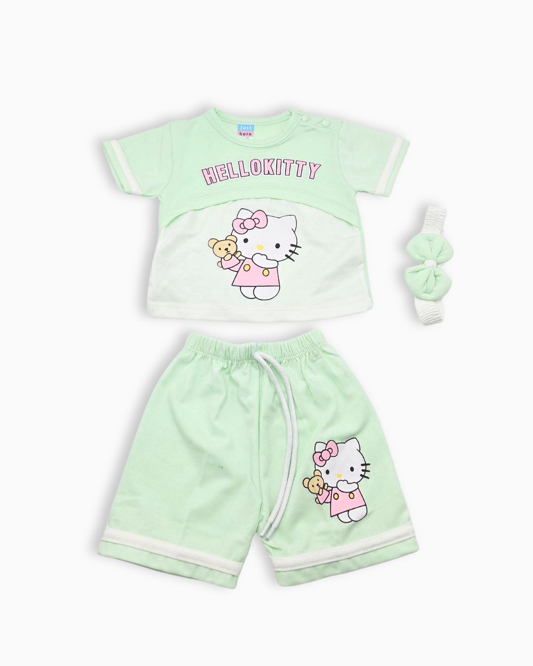 Hello Kitty 3-Piece Summer Set-Green