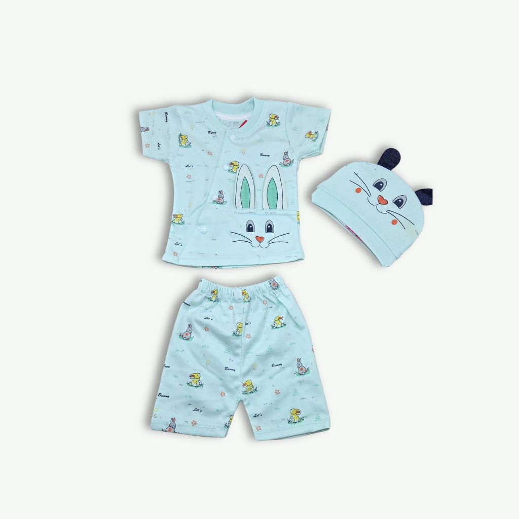 Baby Bunny Bliss 3pcs Set - Light Green