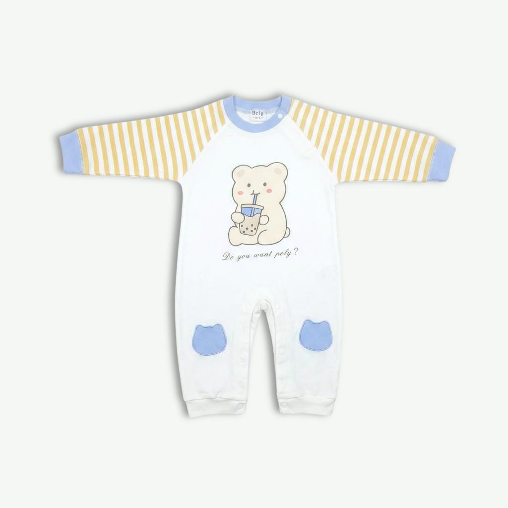 Romper Suit - Premium with Teddy Bear - Blue