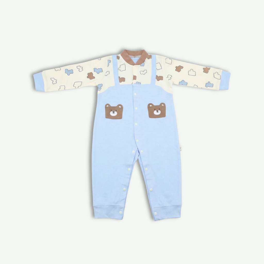Romper Suit - Premium Blue with Strapped Style