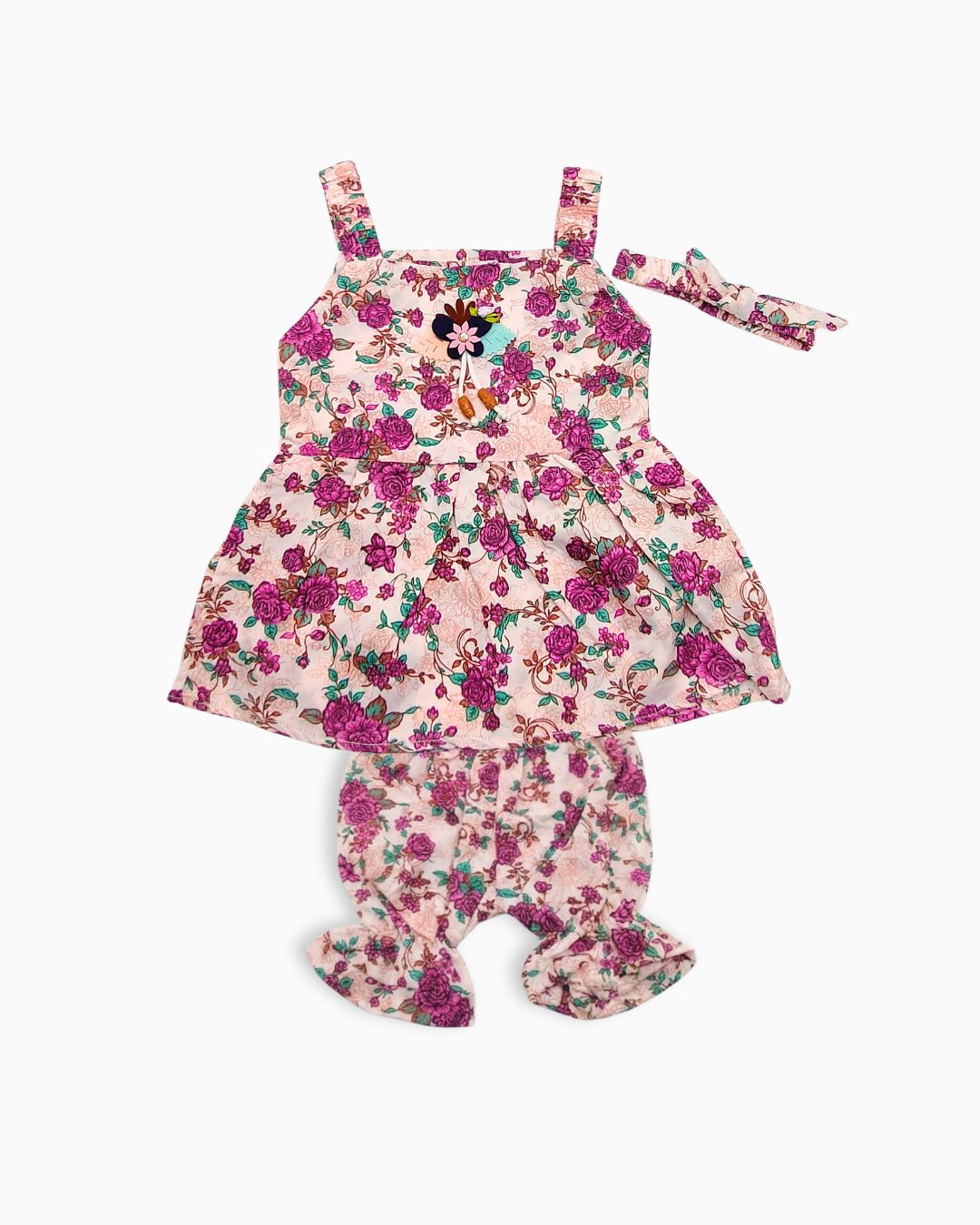 Baby Girl Floral 3-Piece Outfit