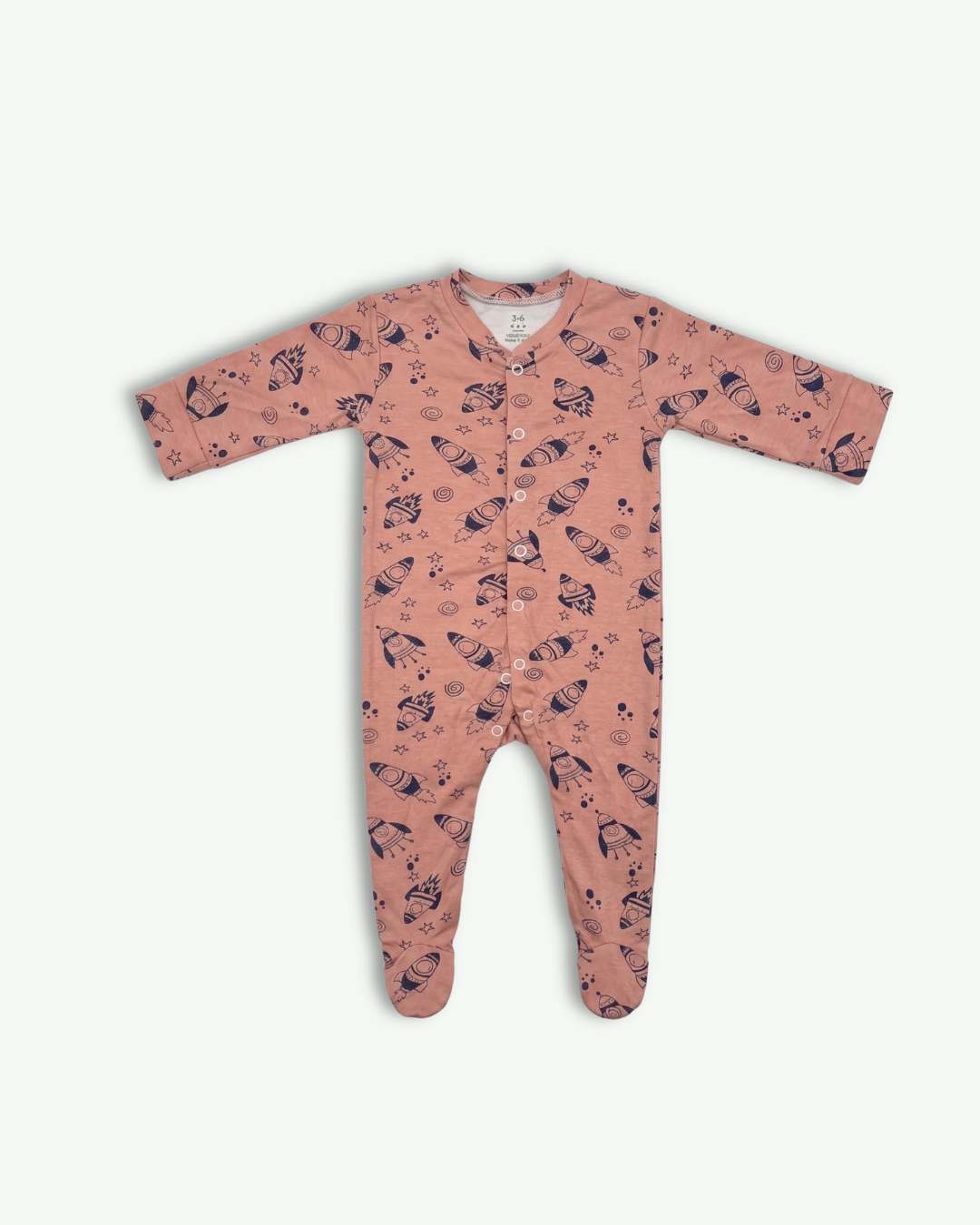 Baby Rocket Print Romper