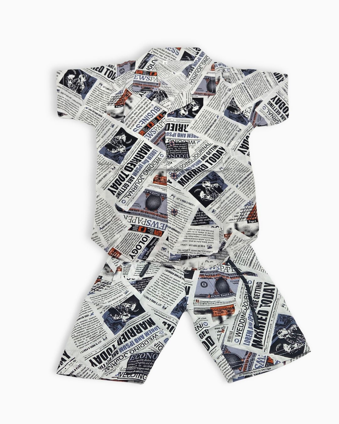 Boys NewsPaper Theme 2Pcs Set