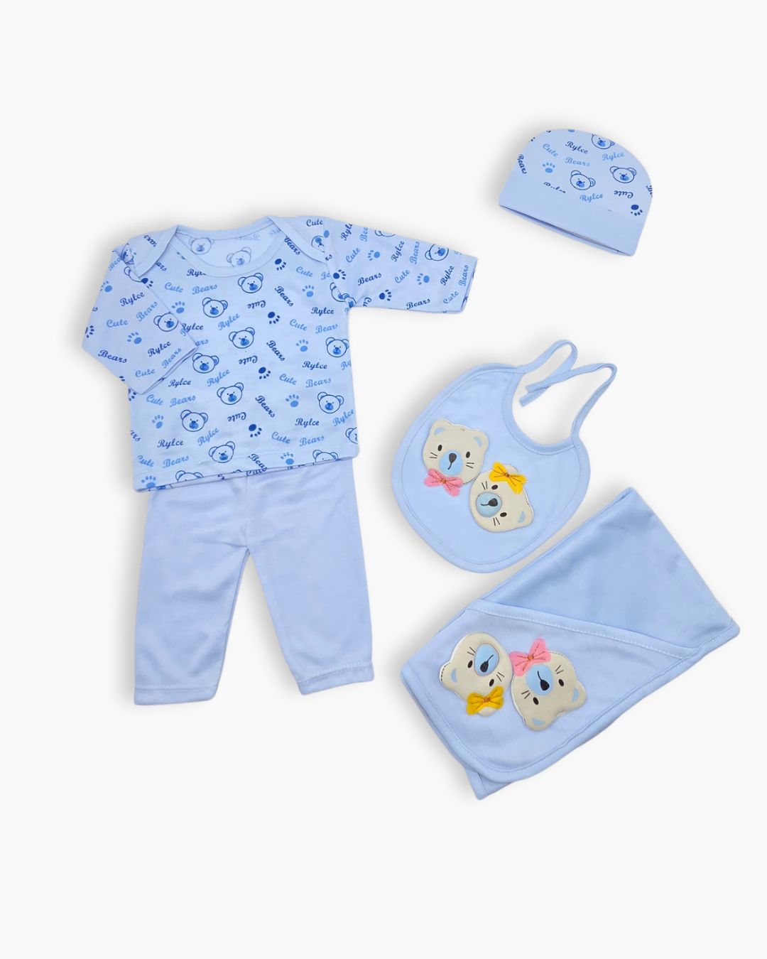 Cuddle Cub Bear 5-Piece - Blue