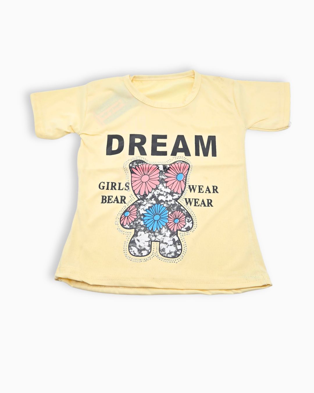 Girls Dreamy Bear Two Piece Outfit - Yellow