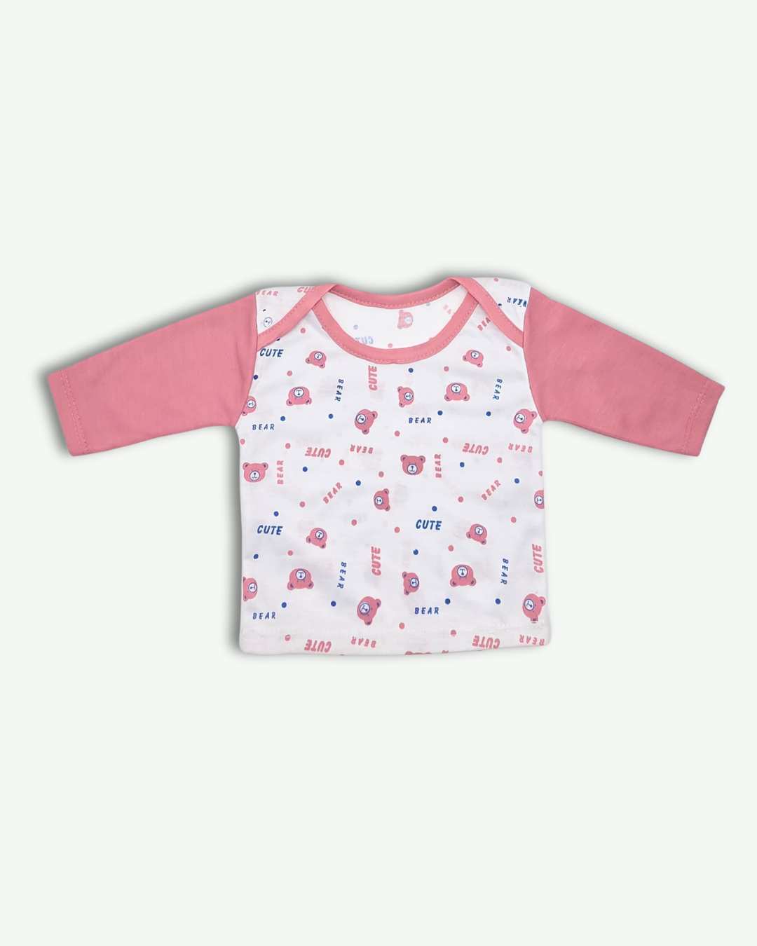 Fluffy Bear Style New Born Set-5Pcs-Light Pink