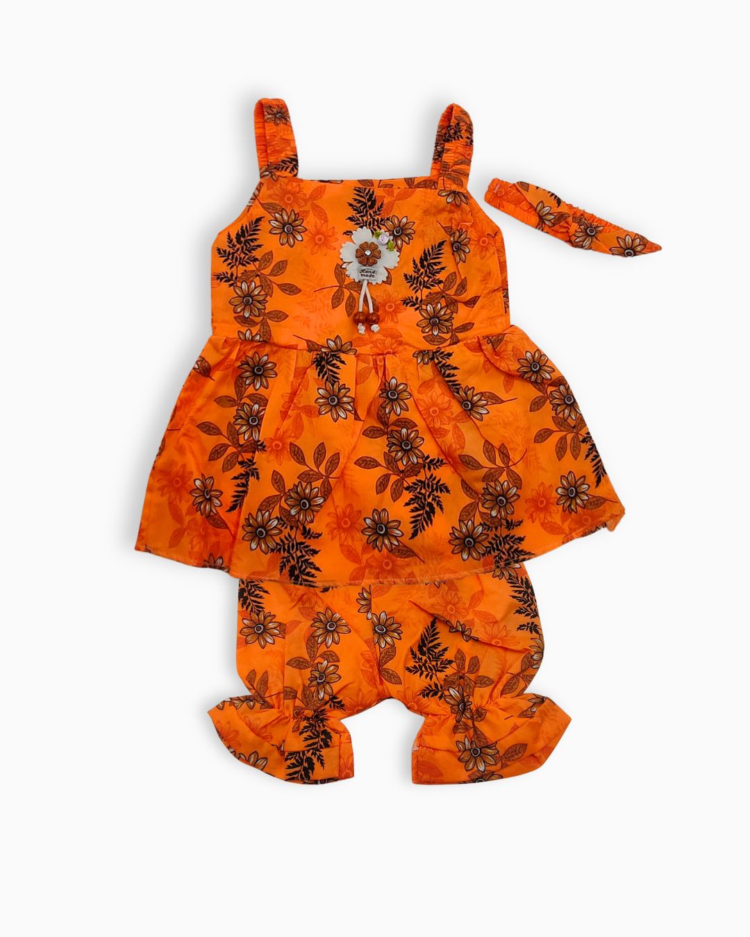 Girls Little Flora Charm Cotton Frock