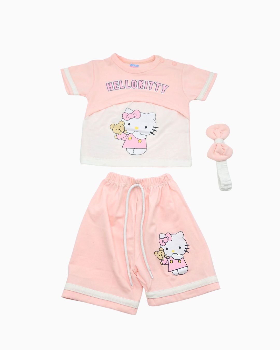 Hello Kitty 3-Piece Summer Set-Pink