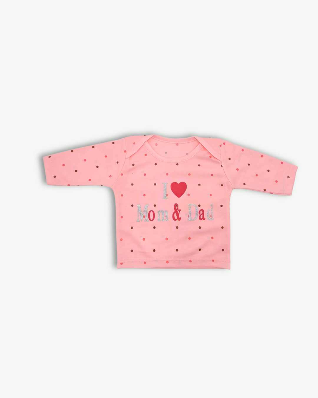 I Love Mom & Dad Newborn Baby Set-Pink
