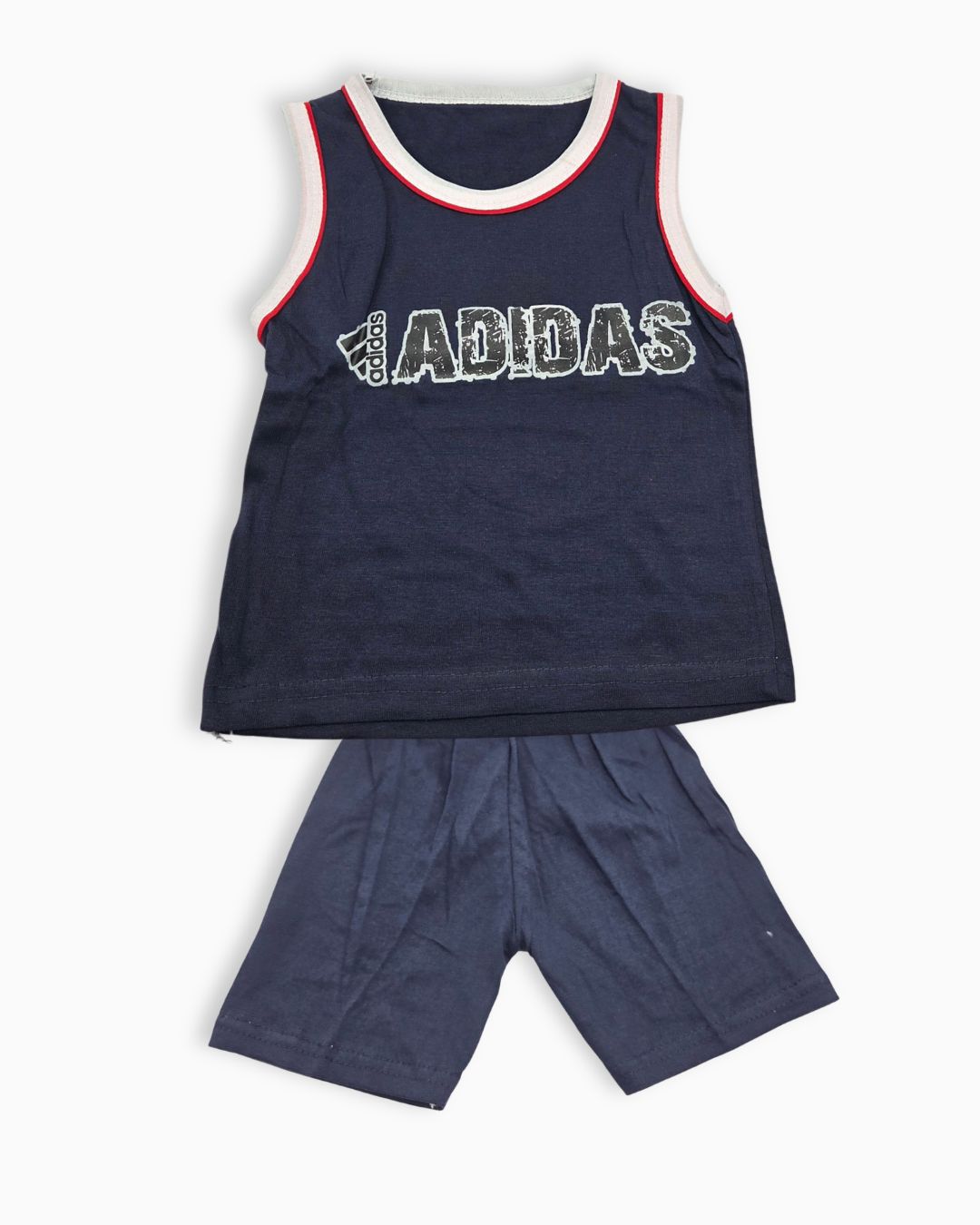 Kids Casual Sleeveless Sporty Set - Blue (Adidas Print)