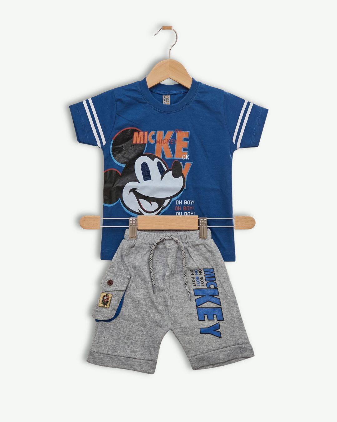 Kids Mickey T-Shirt & Shorts Outfit Blue