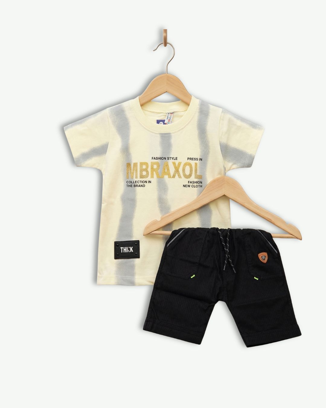 Little Explorer Stripe Set - Grey
