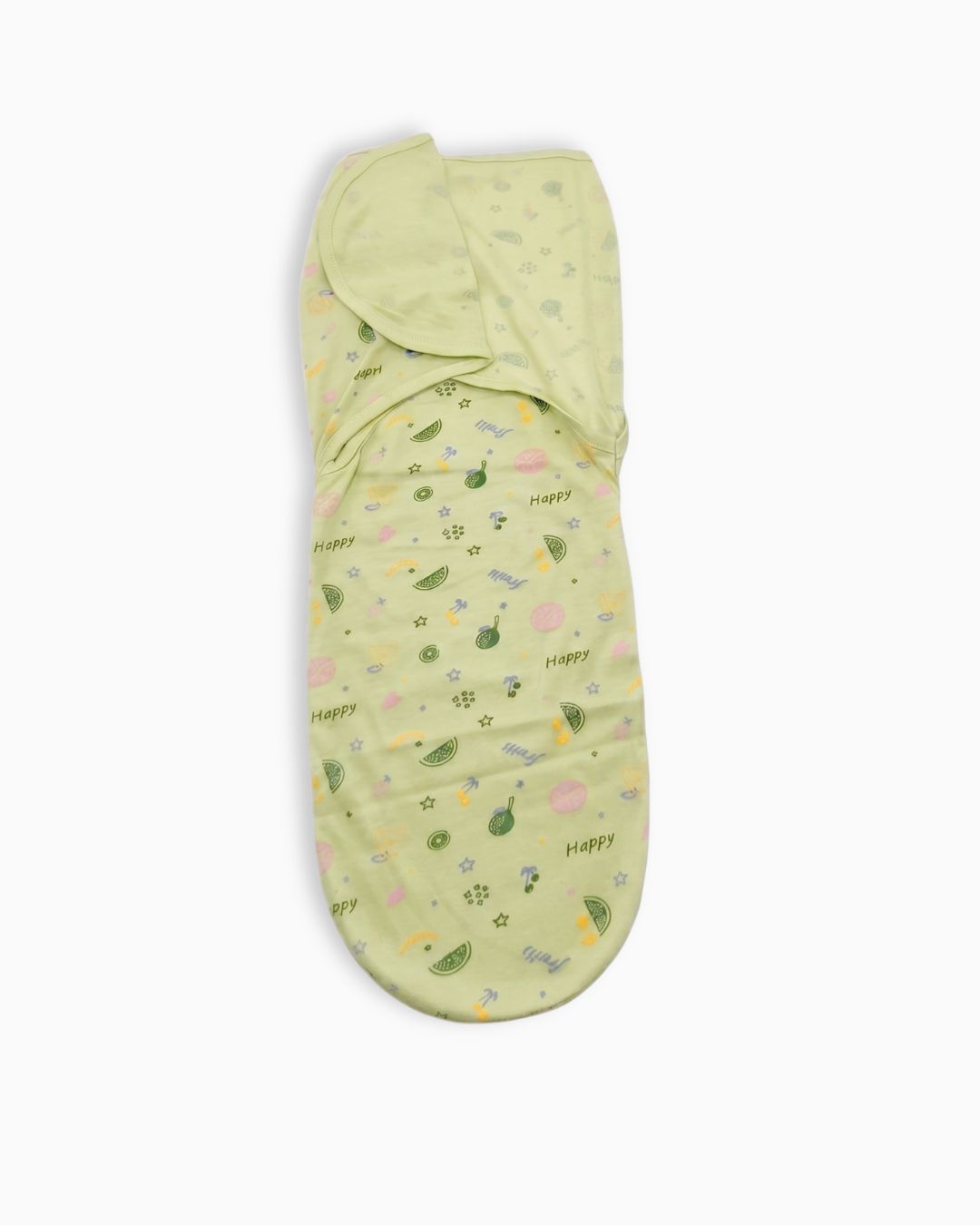 Newborn Baby Swaddle Wrap with Matching Cap - Green