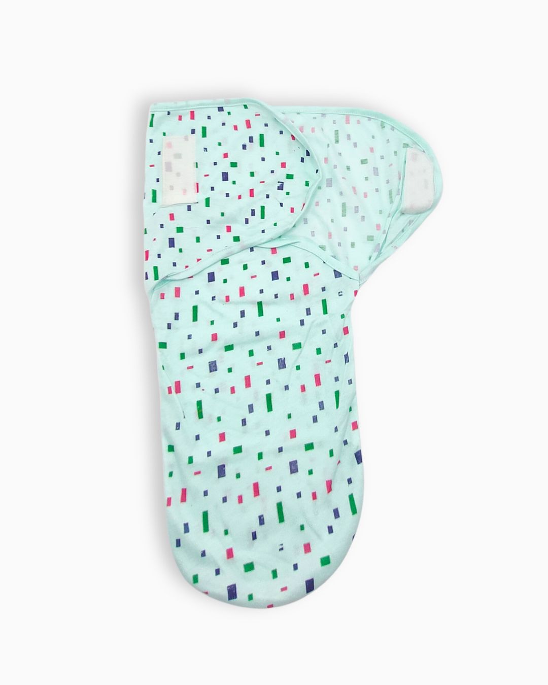Newborn Baby Swaddle Wrap with Matching Cap - Light Blue