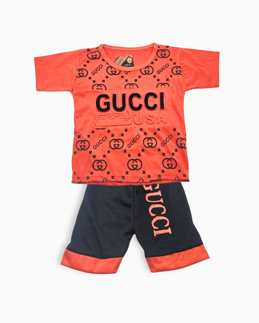 Premium Kids Summer Outfit-Orange