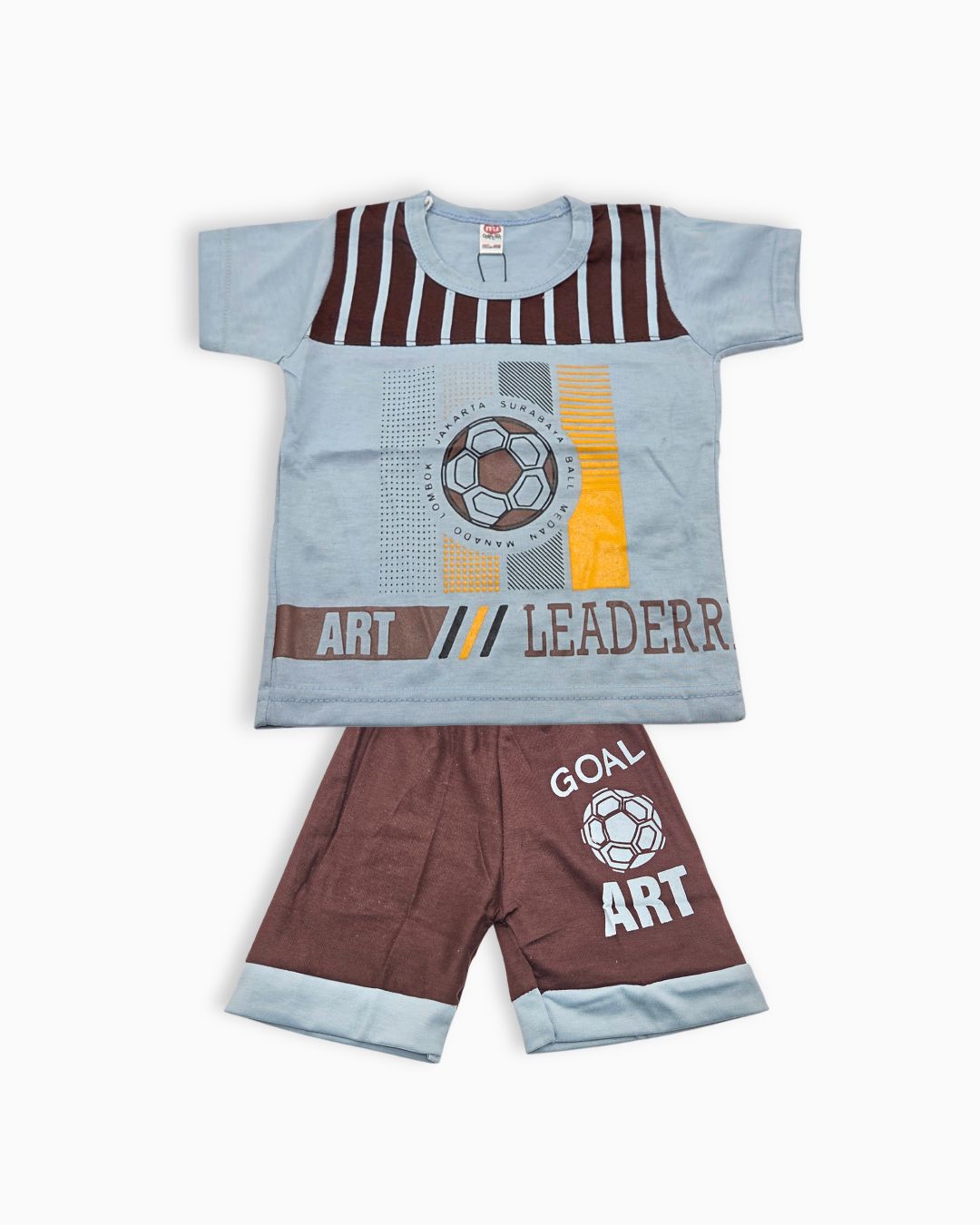 Boys Goal Getter Tee & Shorts - Blue