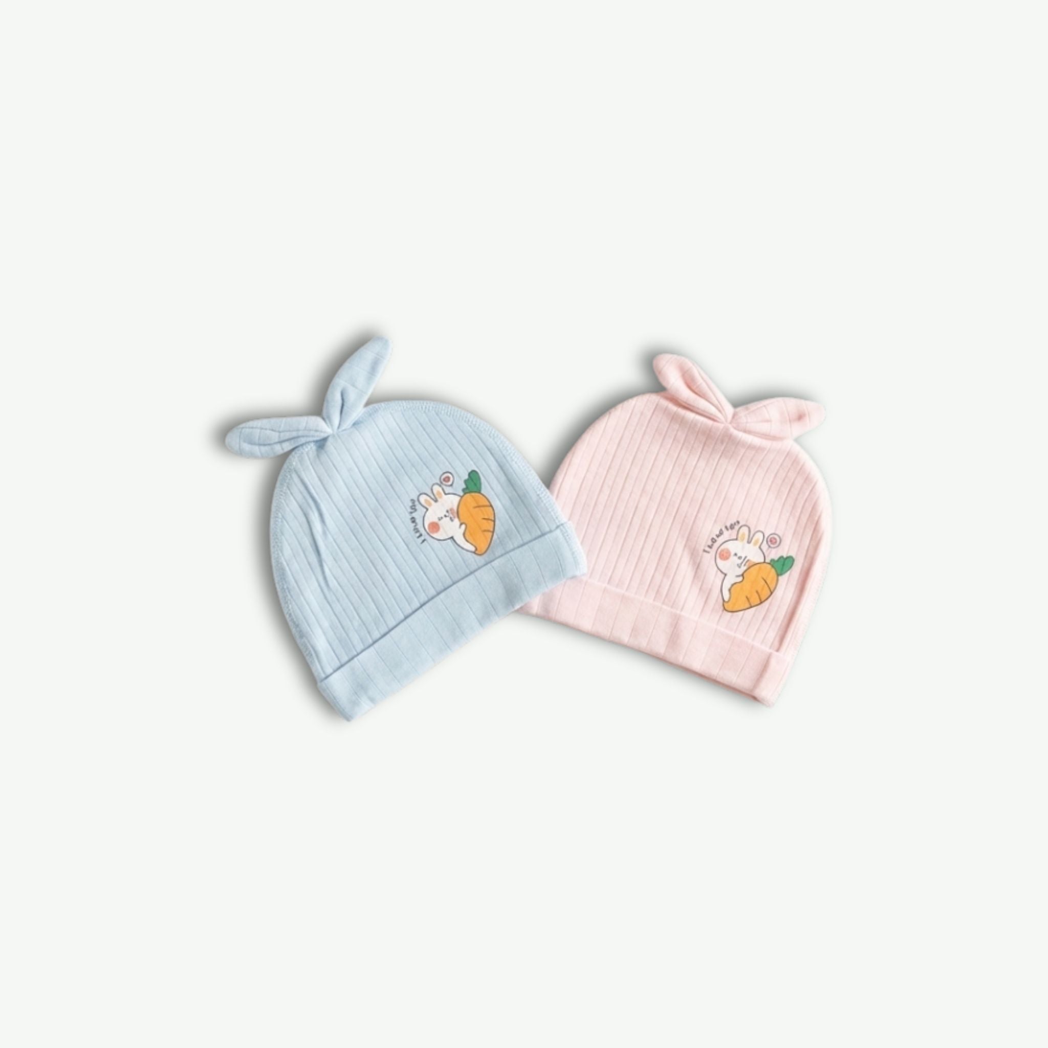Baby Bunny Caps - Rabbit & Carrot