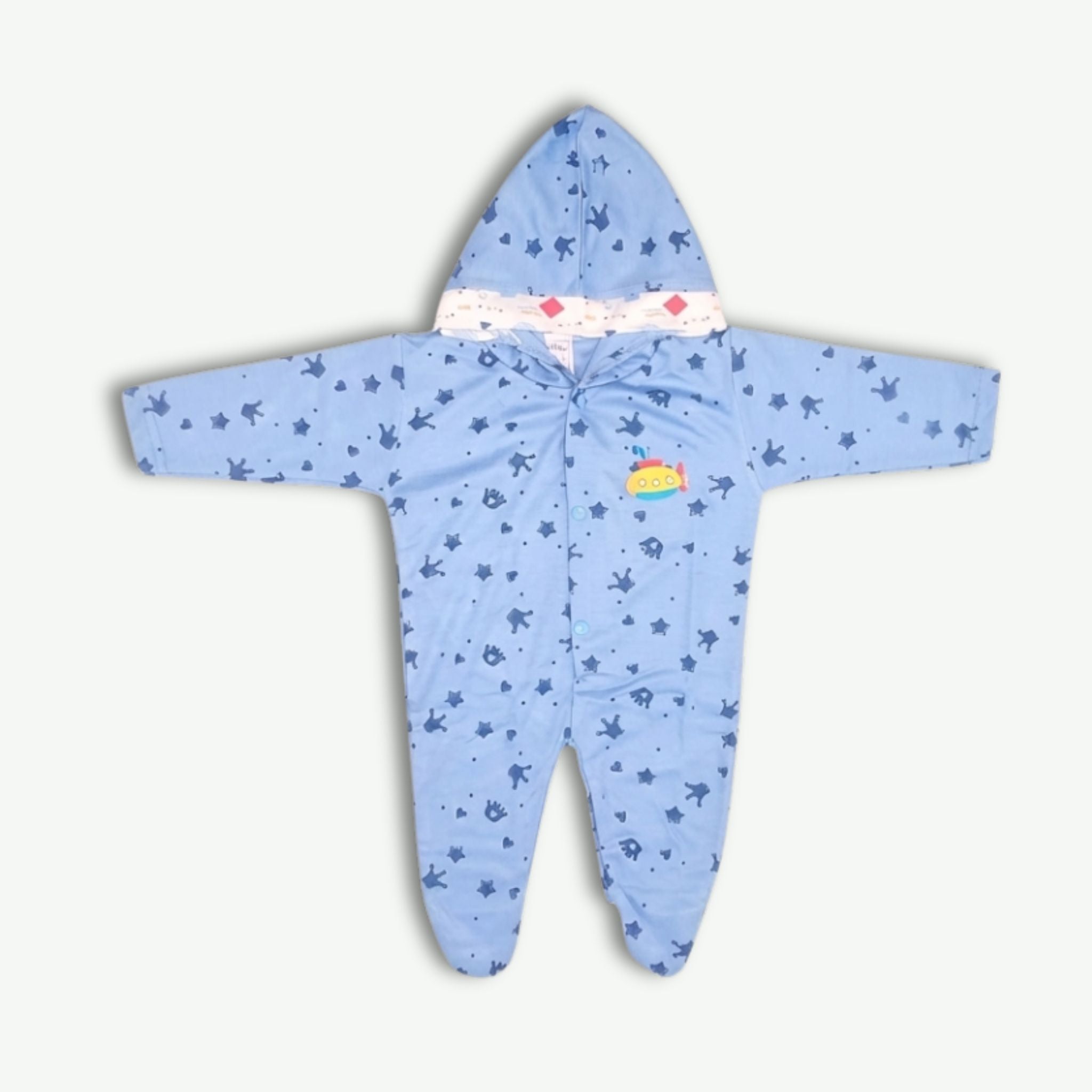 Romper Suit Daily Wear - Hooded