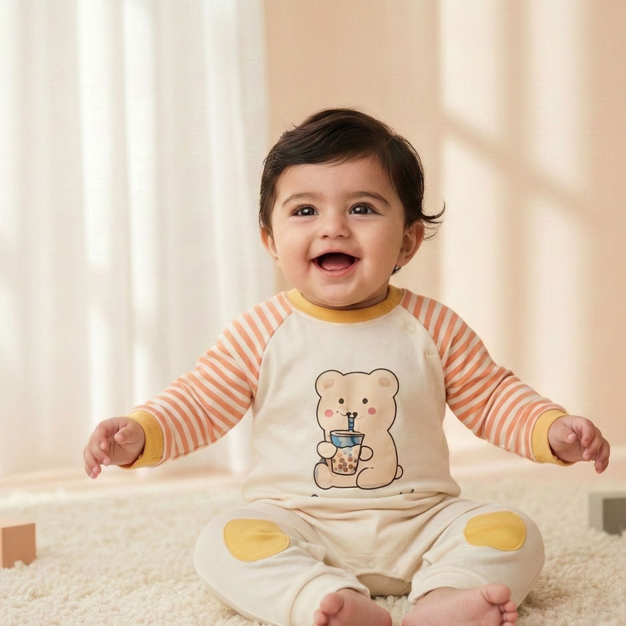 Romper Suit - Premium with Teddy Bear