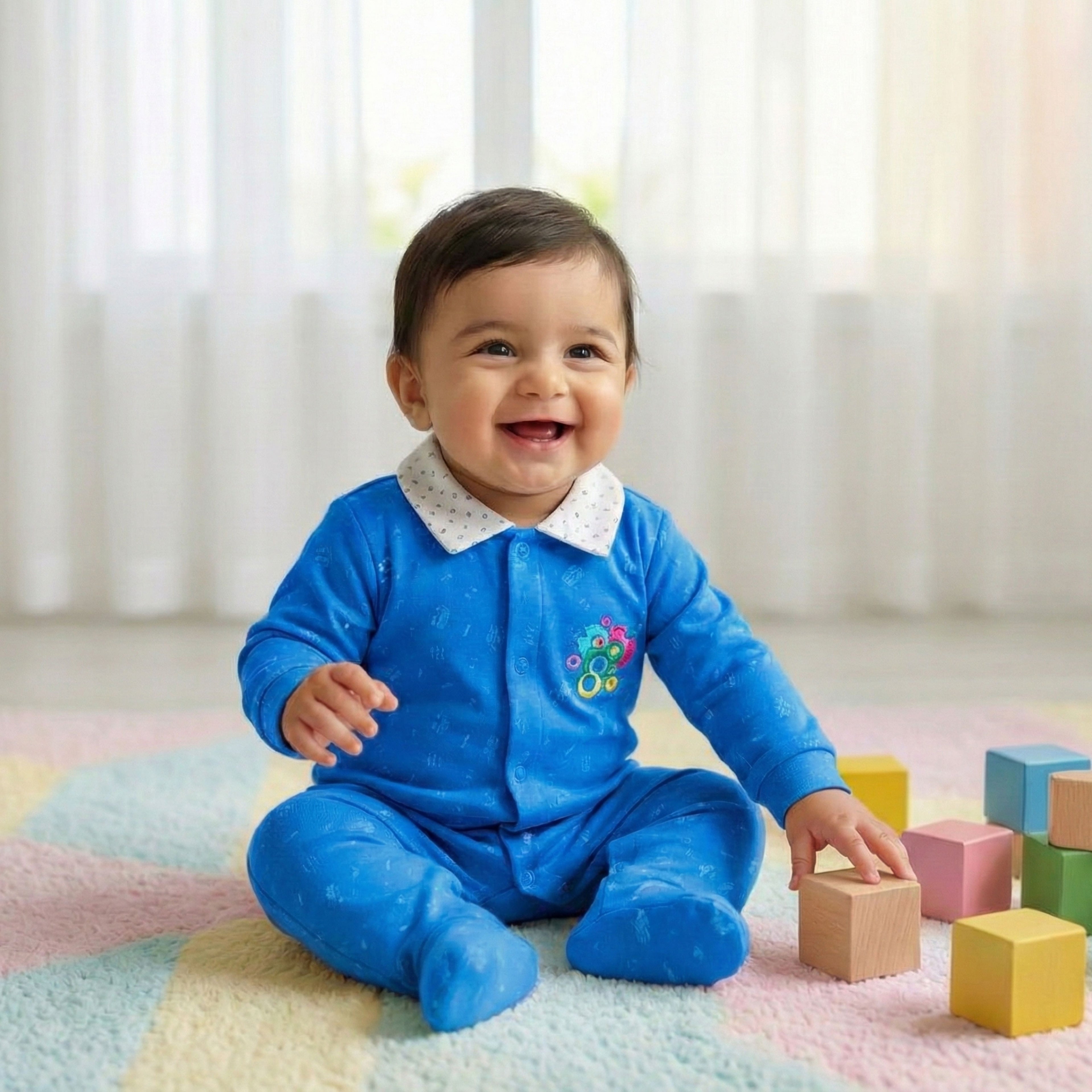 Romper Suit Daily Wear with Foot - Newborn (0-3 months)