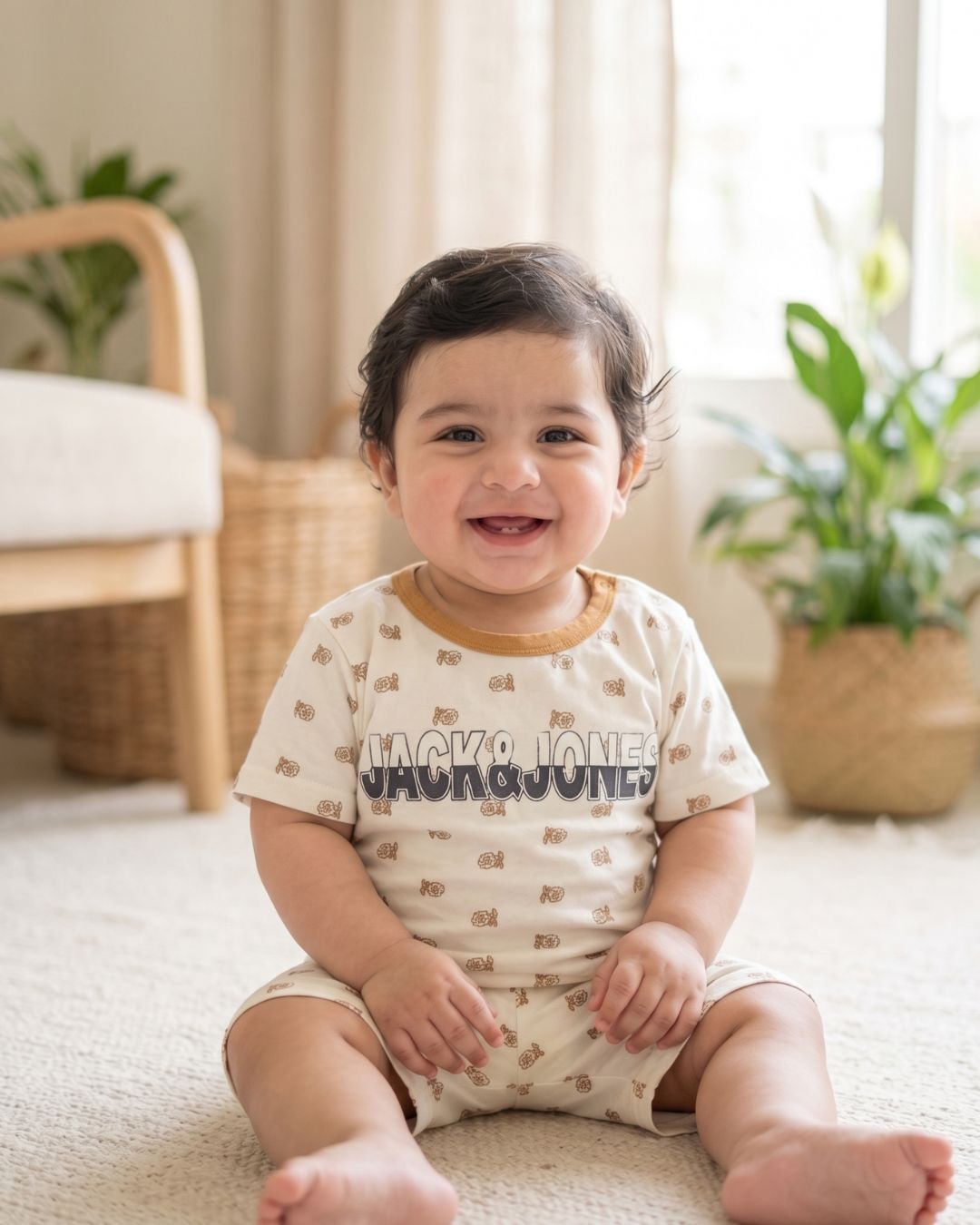 Baby Cotton T-Shirt and Shorts Set