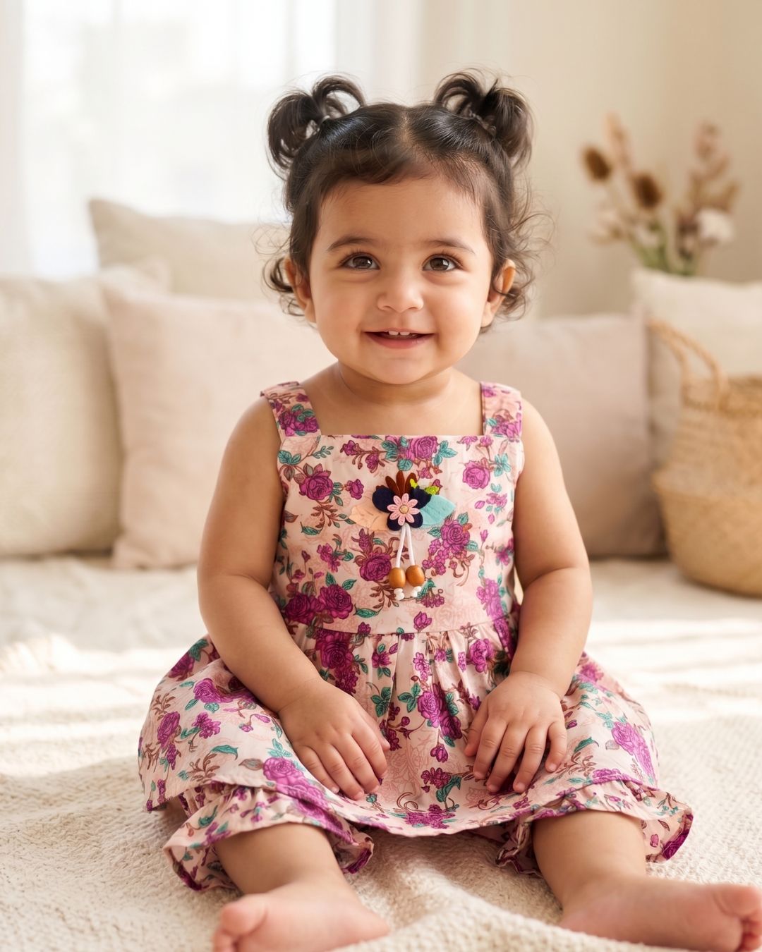 Baby Girl Floral 3-Piece Outfit