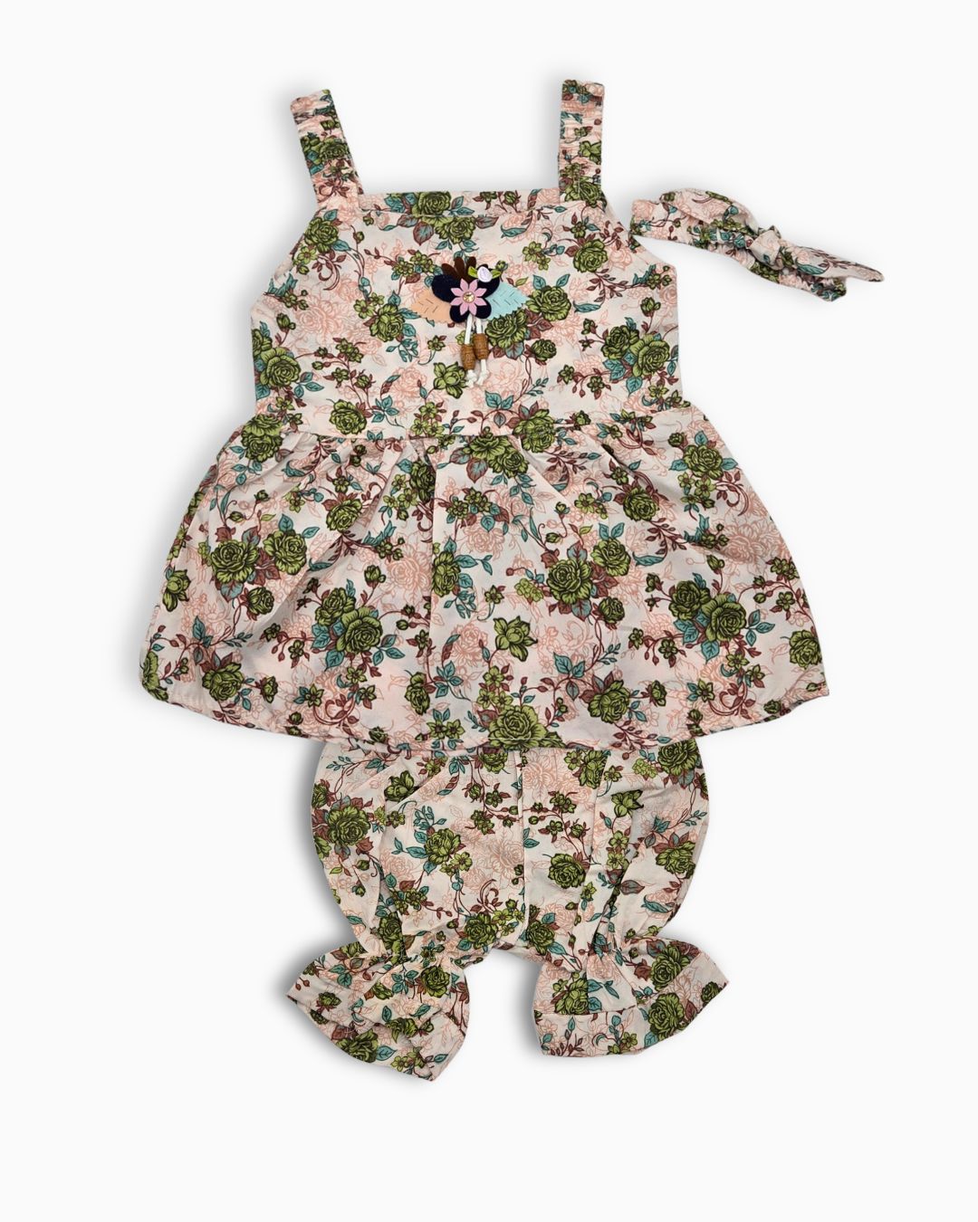 Blossom Sleeveless Frock Set