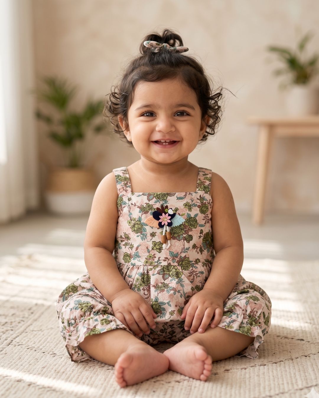 Blossom Sleeveless Frock Set