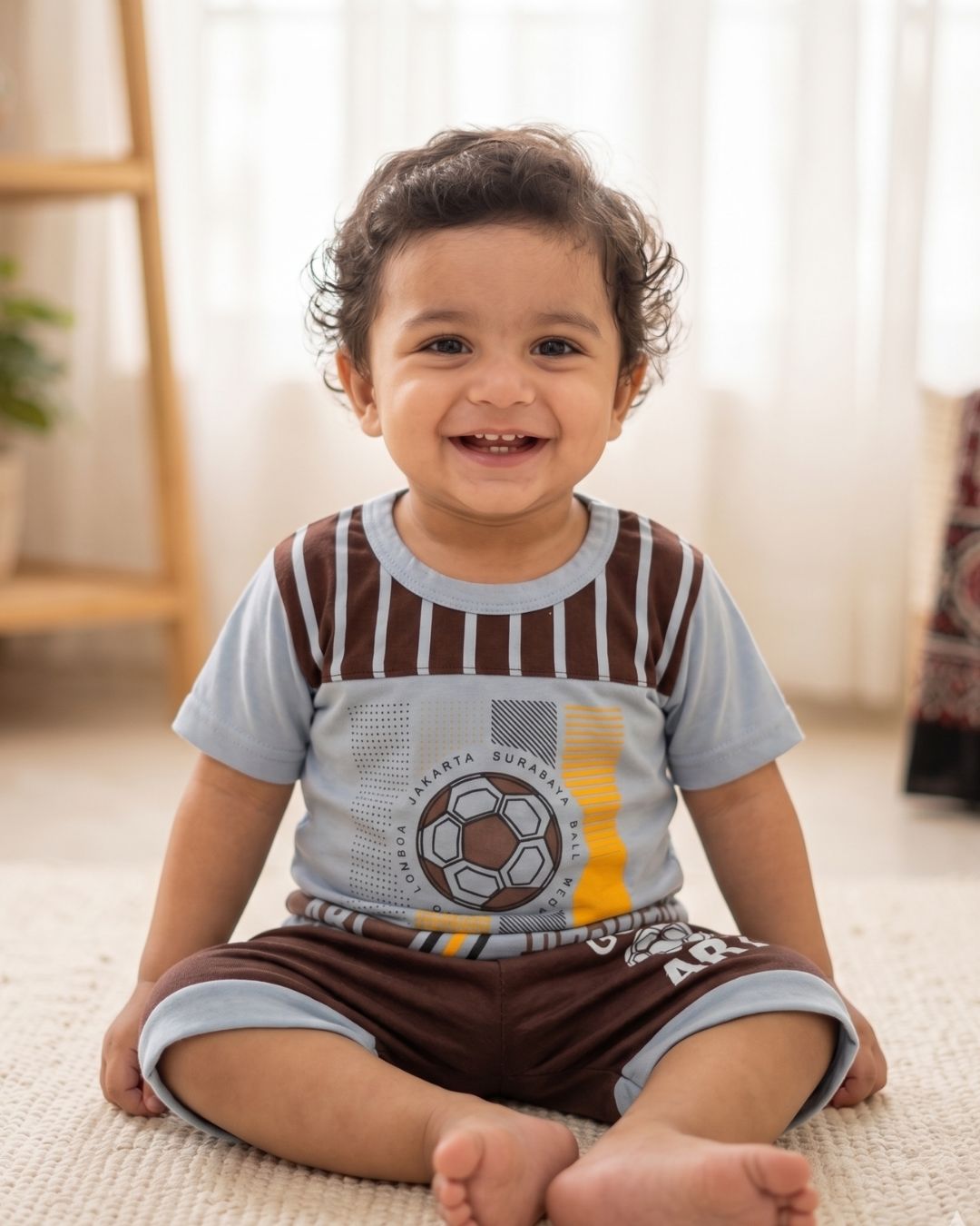 Boys Goal Getter Tee & Shorts - Blue