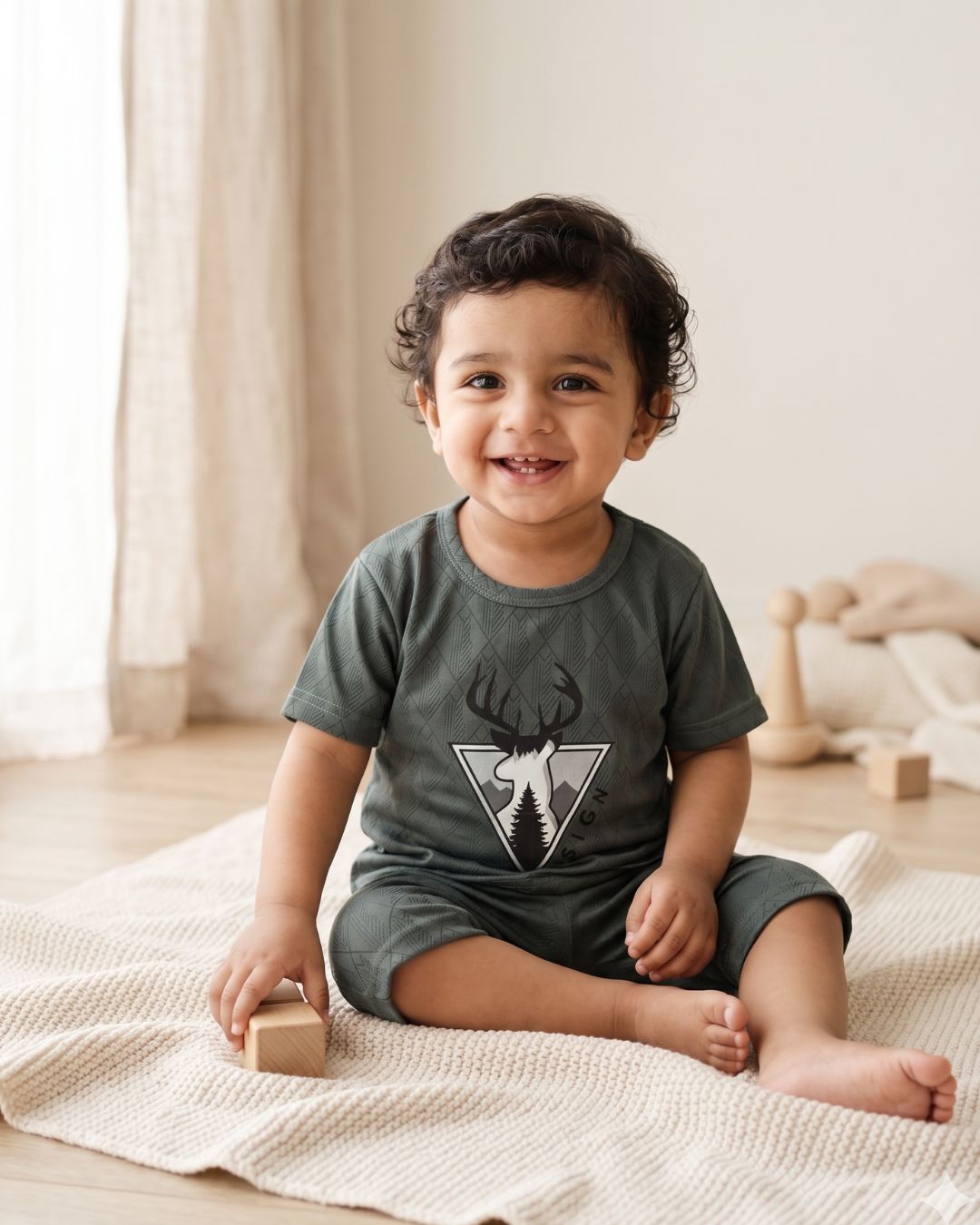 Boys Little Explorer Slate Set - Drak Green