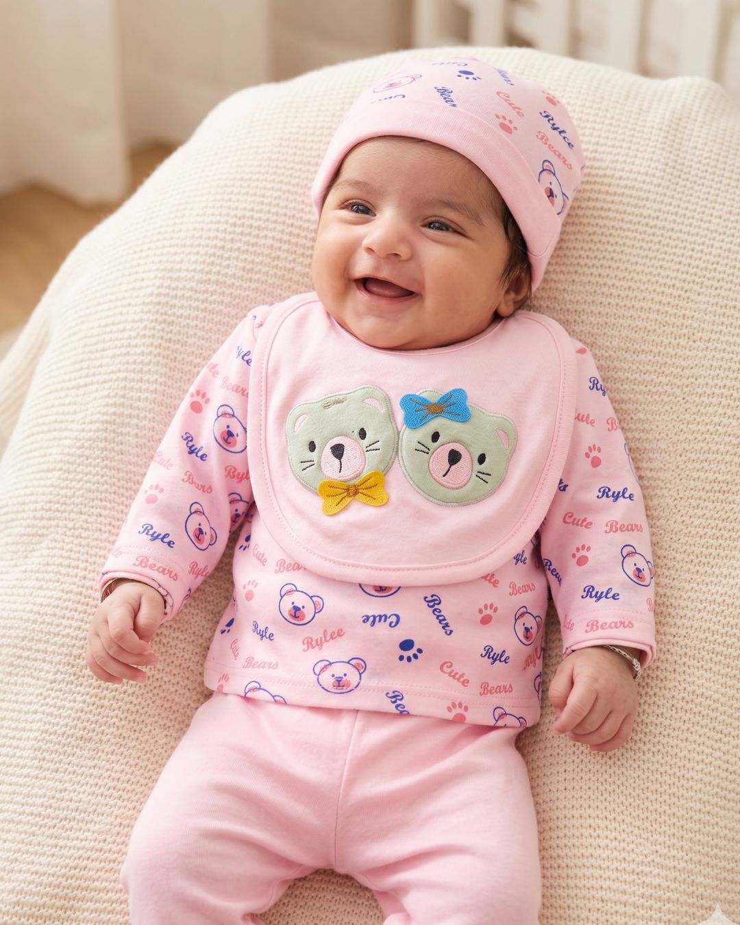 Cuddle Cub Bear 5-Piece - Pink