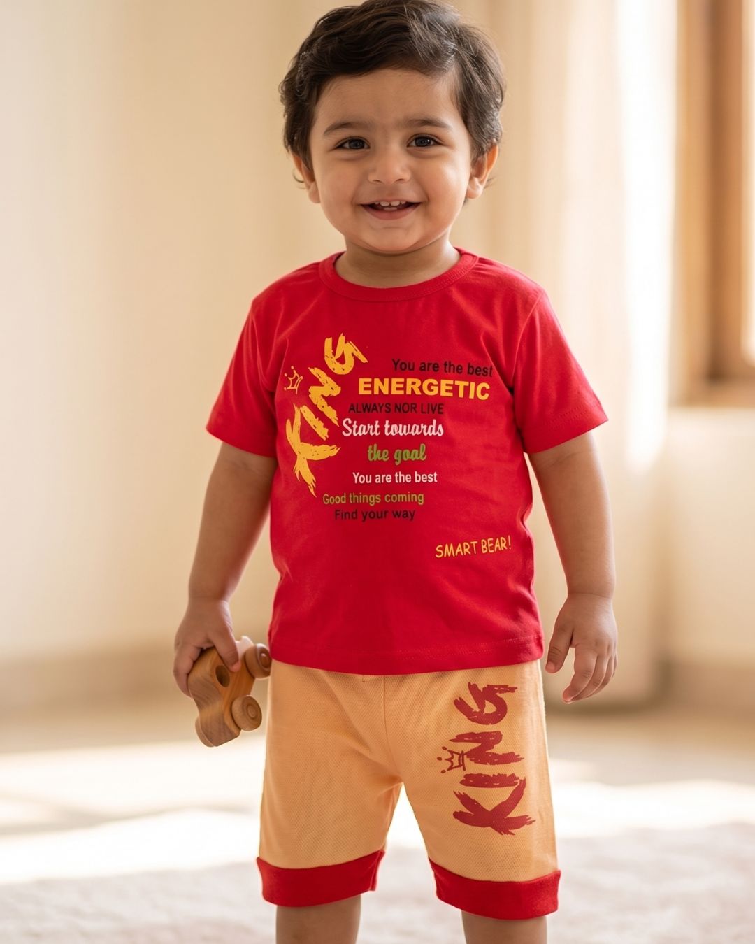 Energetic King Boys 2Pcs Summer Set - Navy-Red