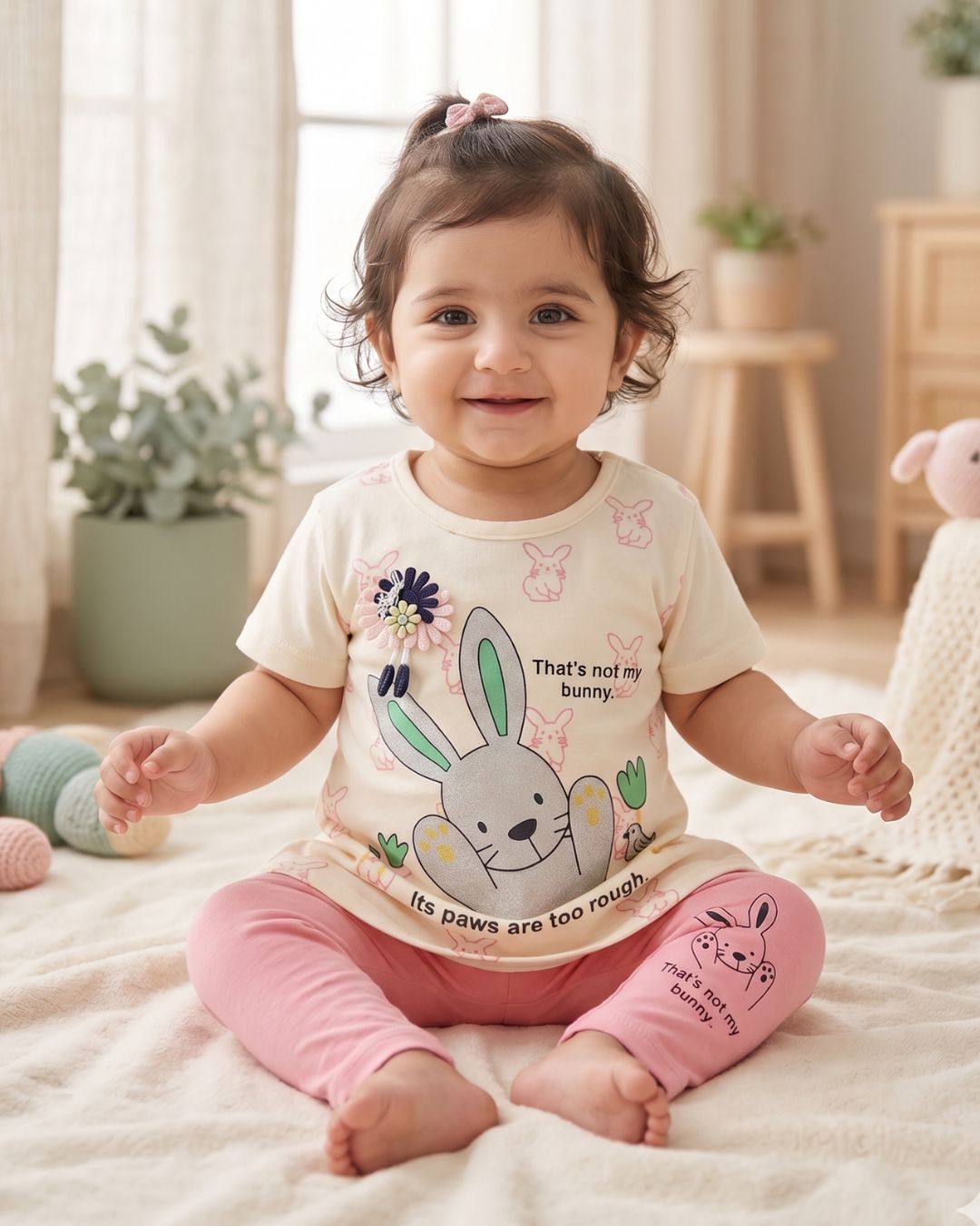 Fairytale Bunny Two-Piece - Pink