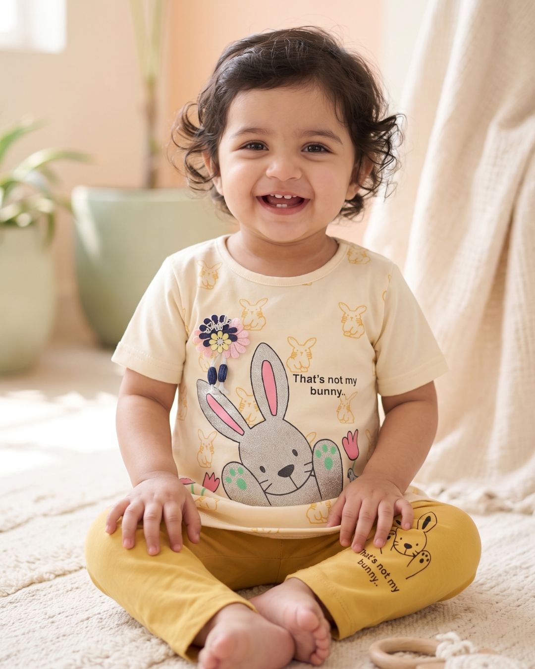 Fairytale Bunny Two-Piece - Yellow