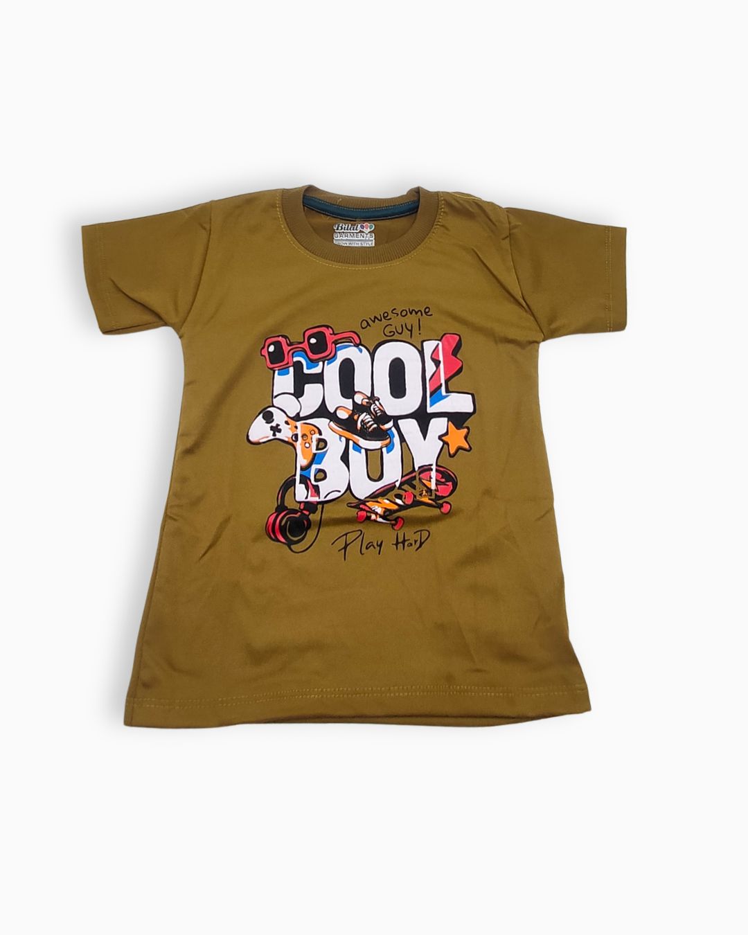 Kids 2-Piece Summer Playwear Set-Olive Green