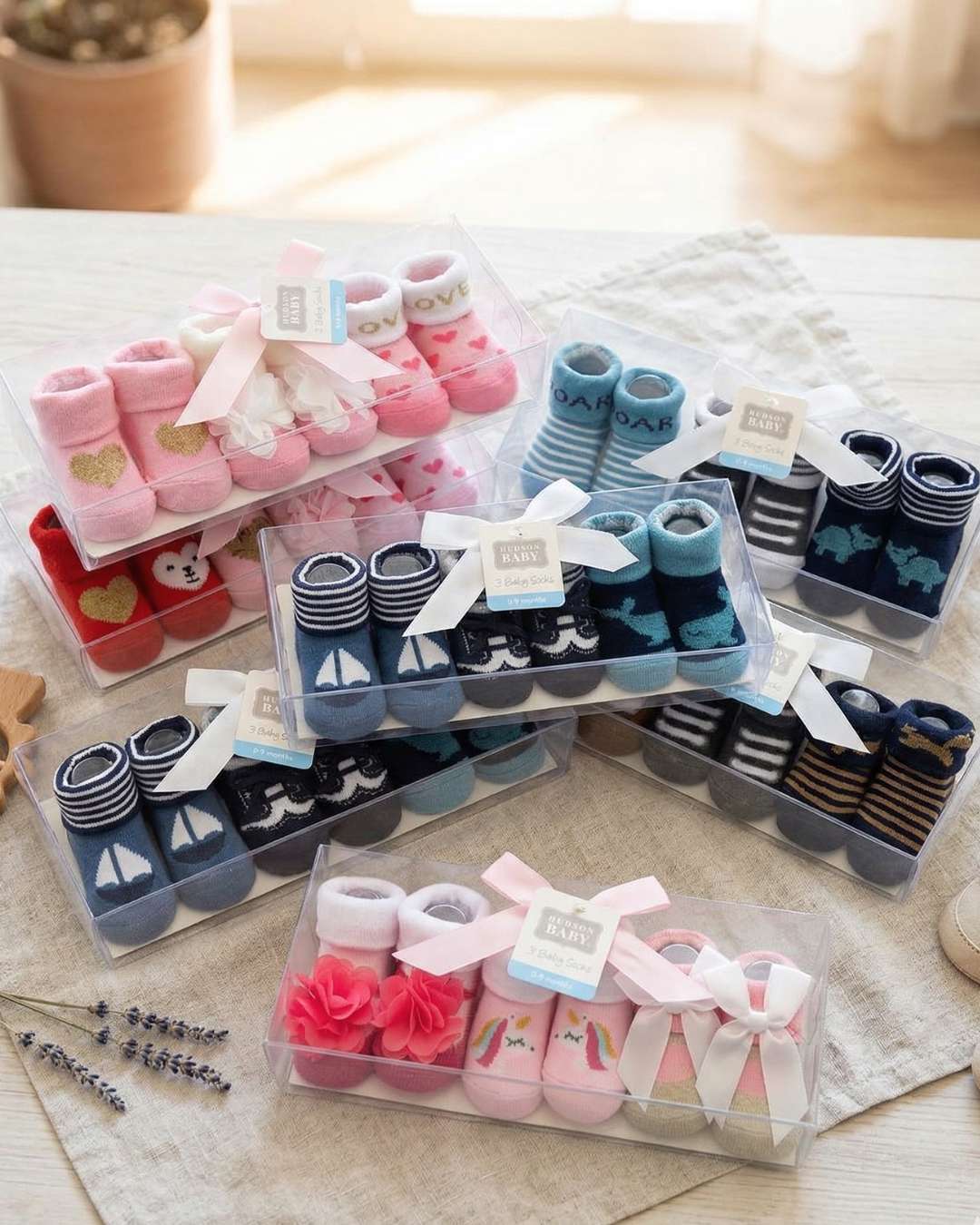 Premium Baby Booties Gift Box (Pack of 3)