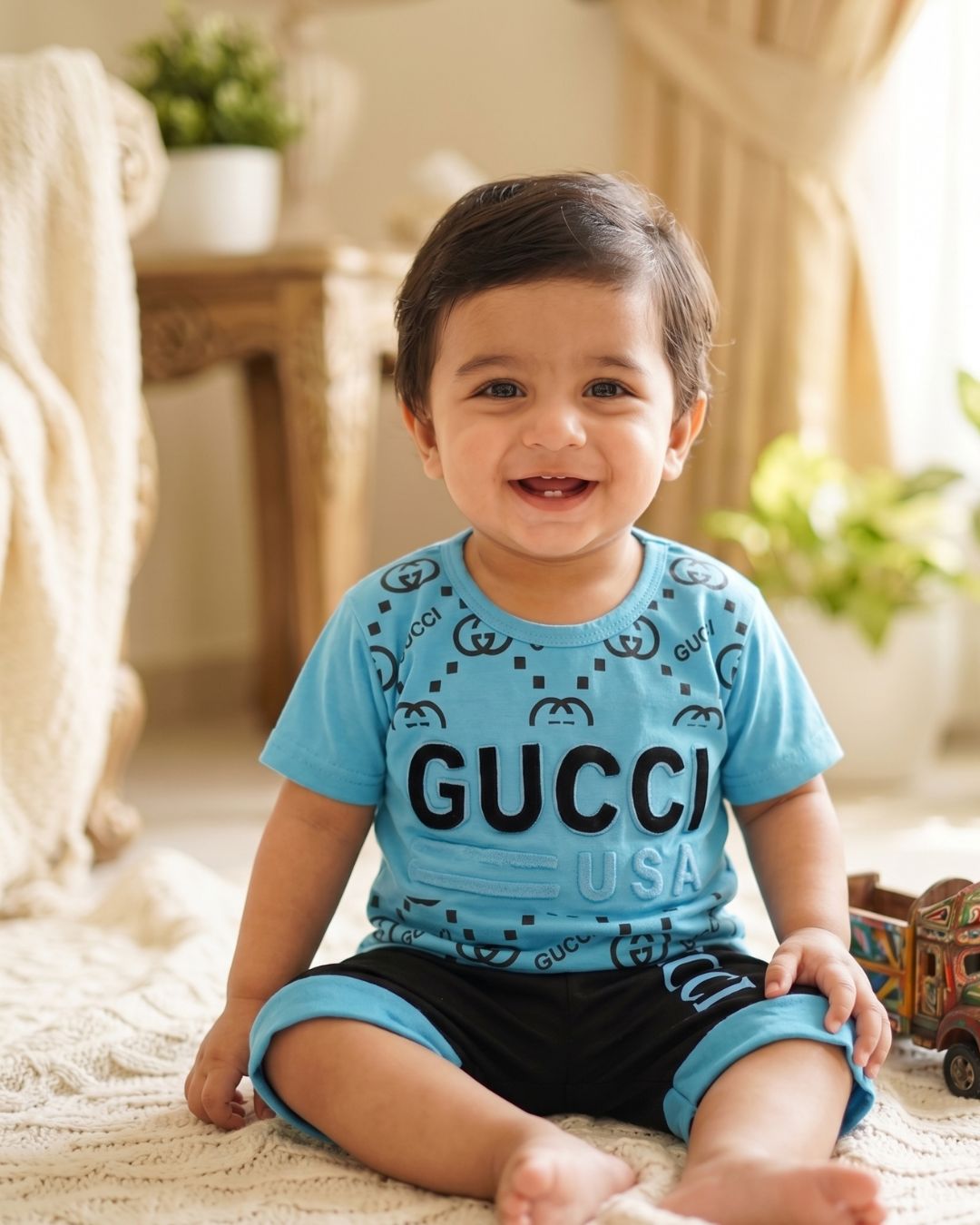 Premium Kids Summer Outfit-Blue