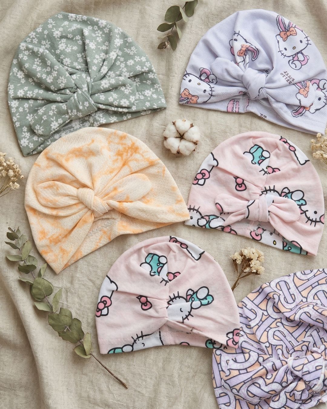 Soft Knotted Baby Turban Cap