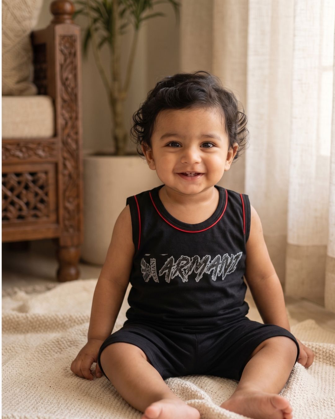 Summer T-Shirt & Shorts Set- Blue