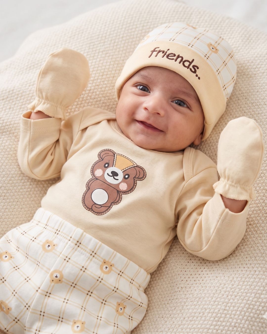 The Beary Friends Set 7-Piece -Beige