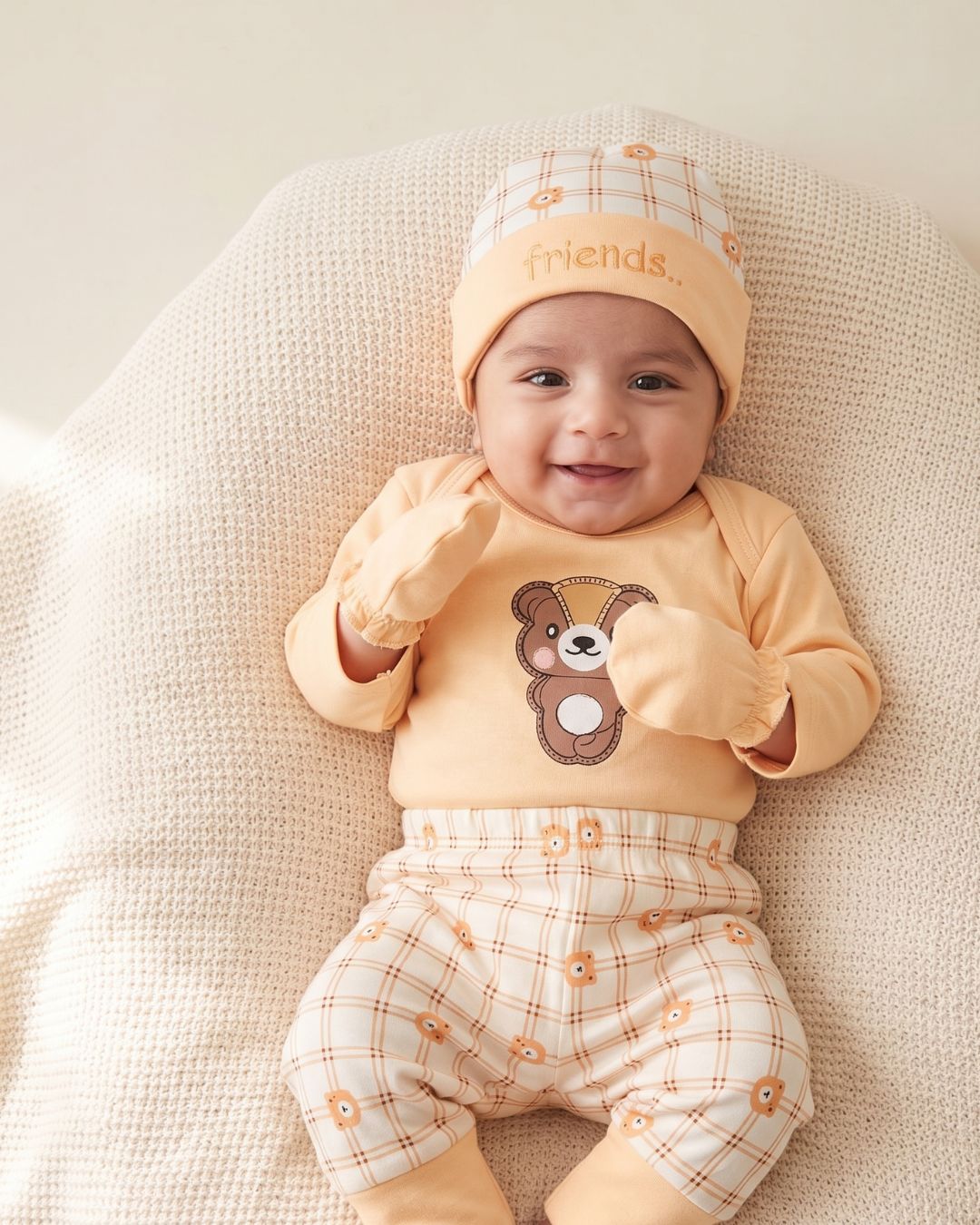 The Beary Friends Set 7-Piece - Peach