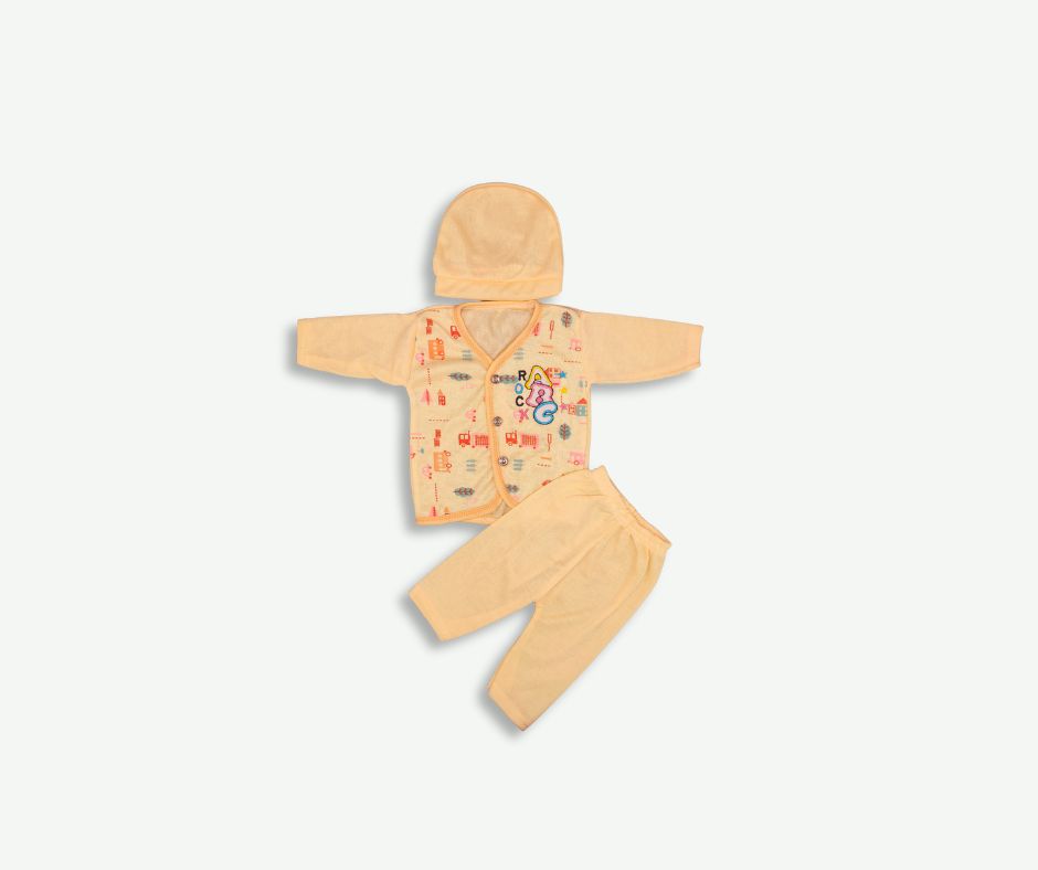 Baby Suit with Cap (Pack of 3)