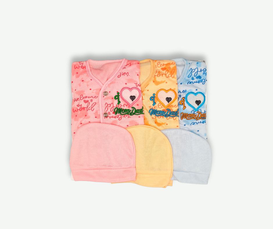Baby Suit with Cap (Pack of 3)