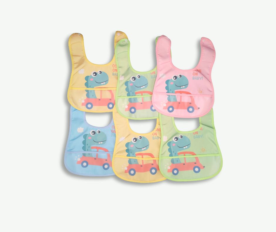 Baby Plastic Bib with Pocket